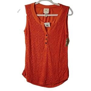 Belle Du Jour Orange Sleeveless Top